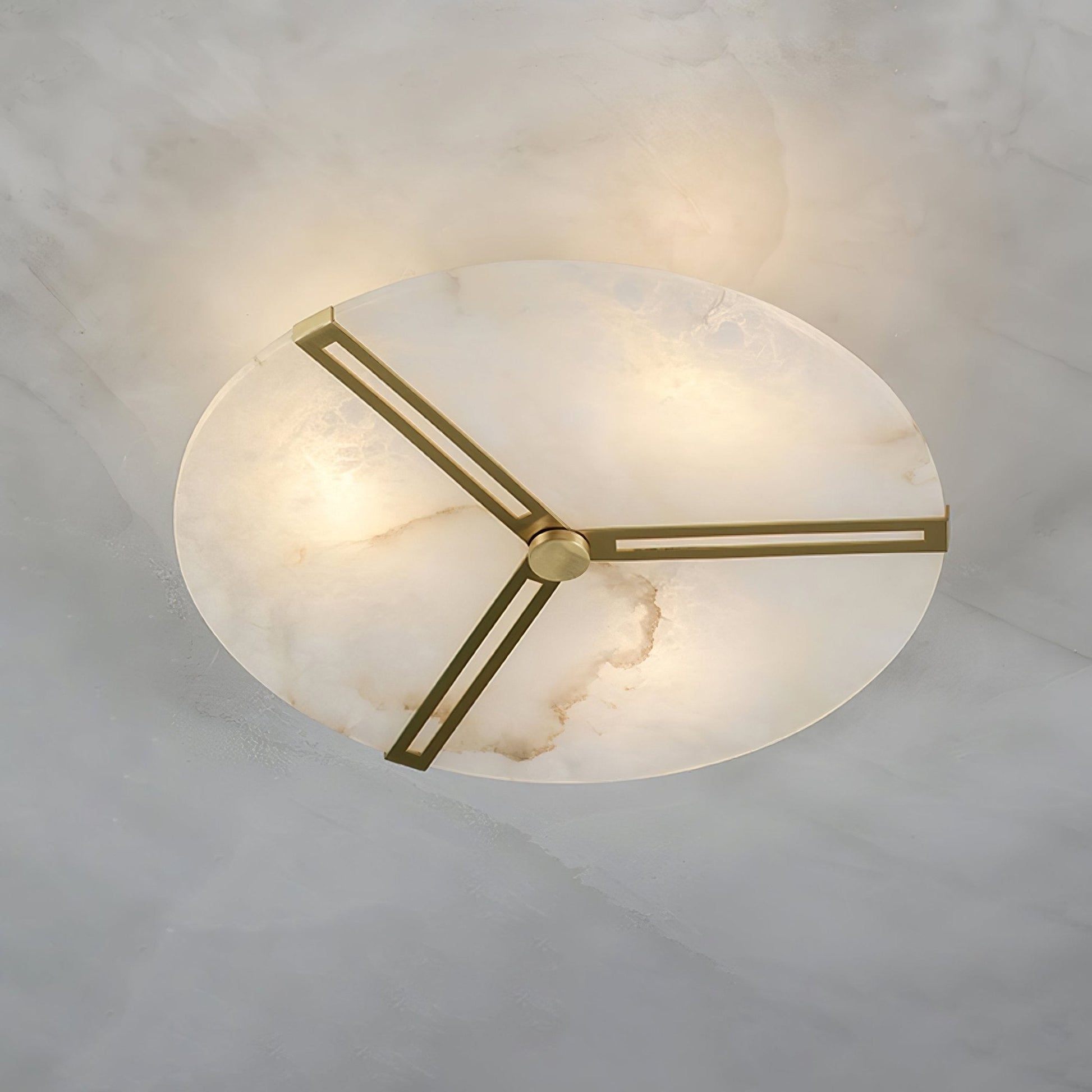 Aveline Alabaster Flush Mount Ceiling Light-Neutral Decor