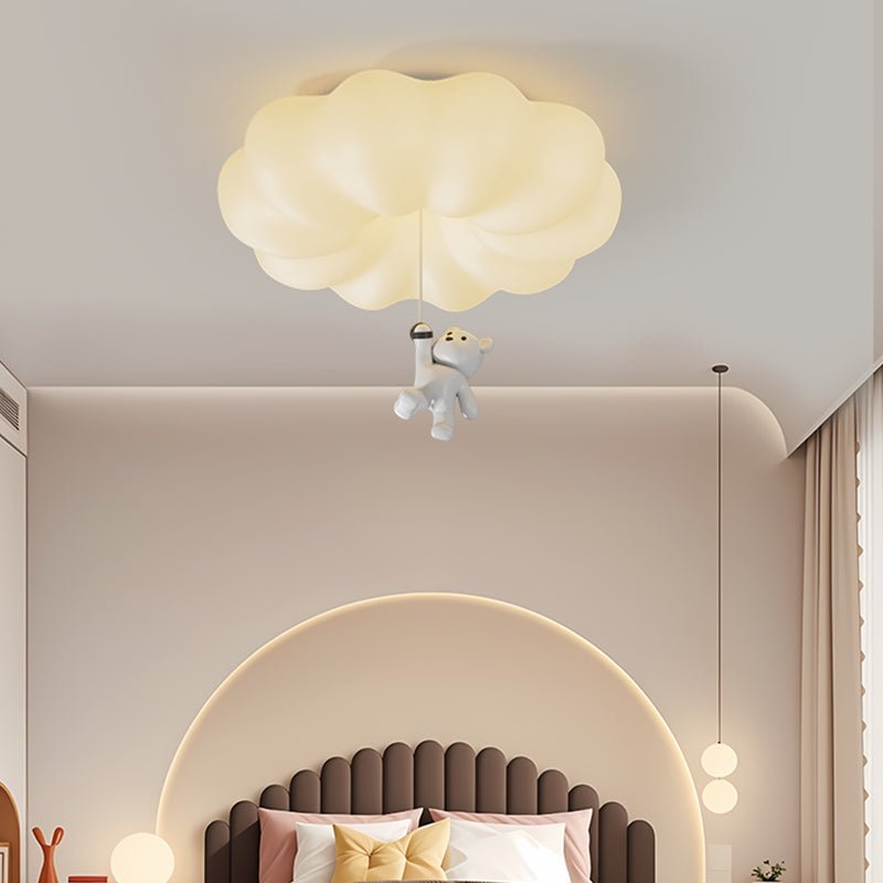 Civarion Classic Cloud Bear Resin Ceiling Light-Neutral Decor
