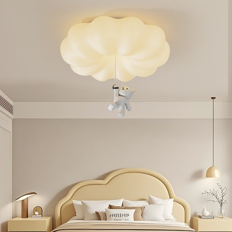 Civarion Classic Cloud Bear Resin Ceiling Light-Neutral Decor