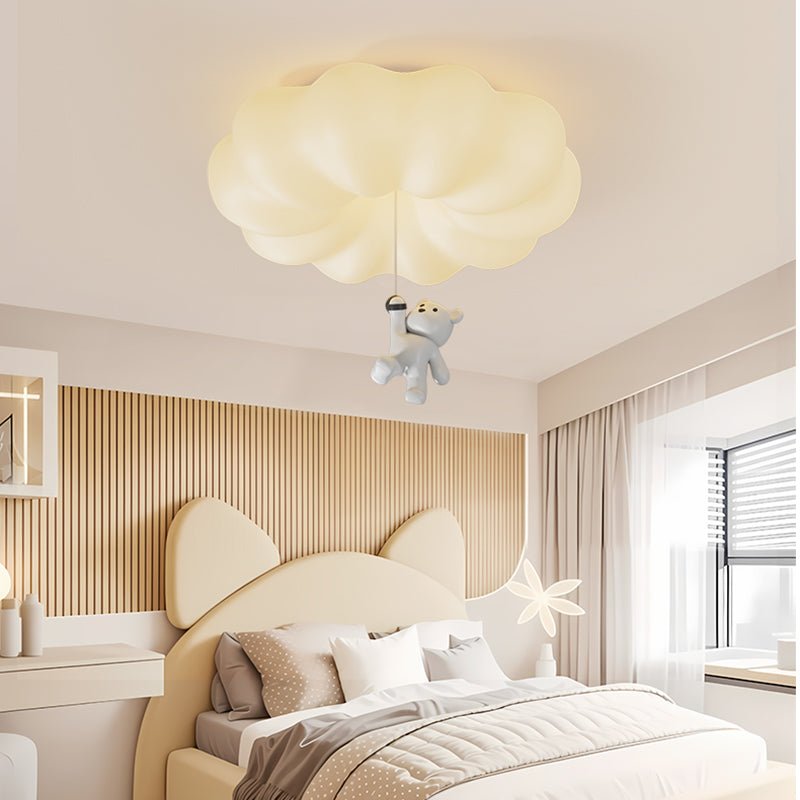 Civarion Classic Cloud Bear Resin Ceiling Light-Neutral Decor
