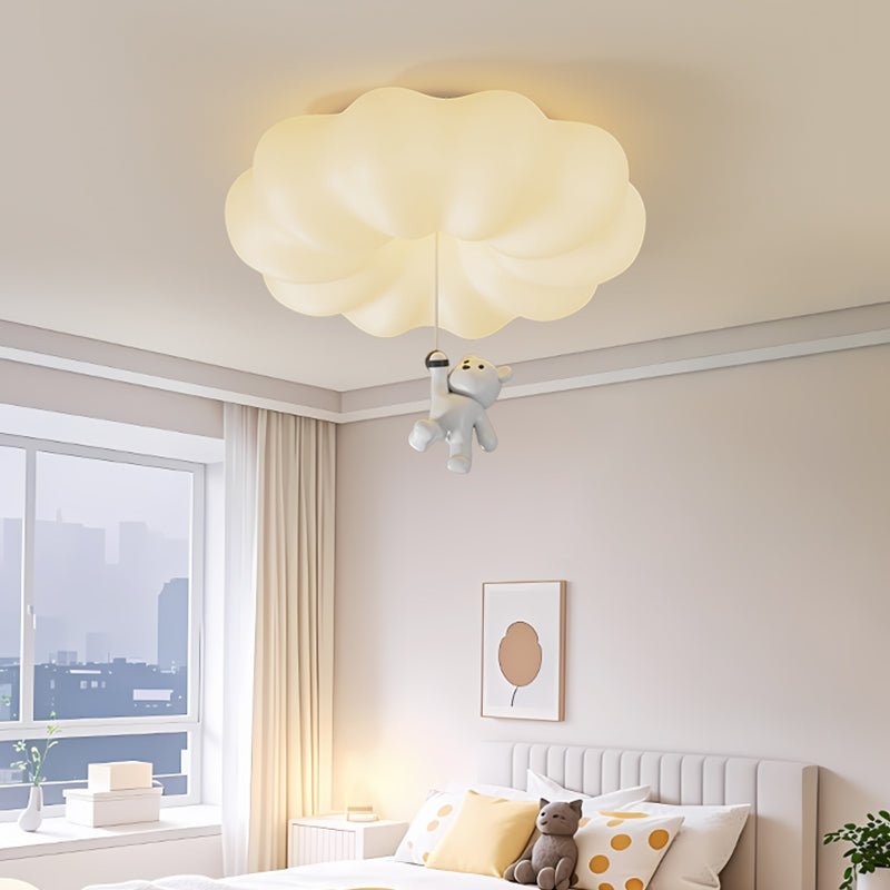 Civarion Classic Cloud Bear Resin Ceiling Light-Neutral Decor
