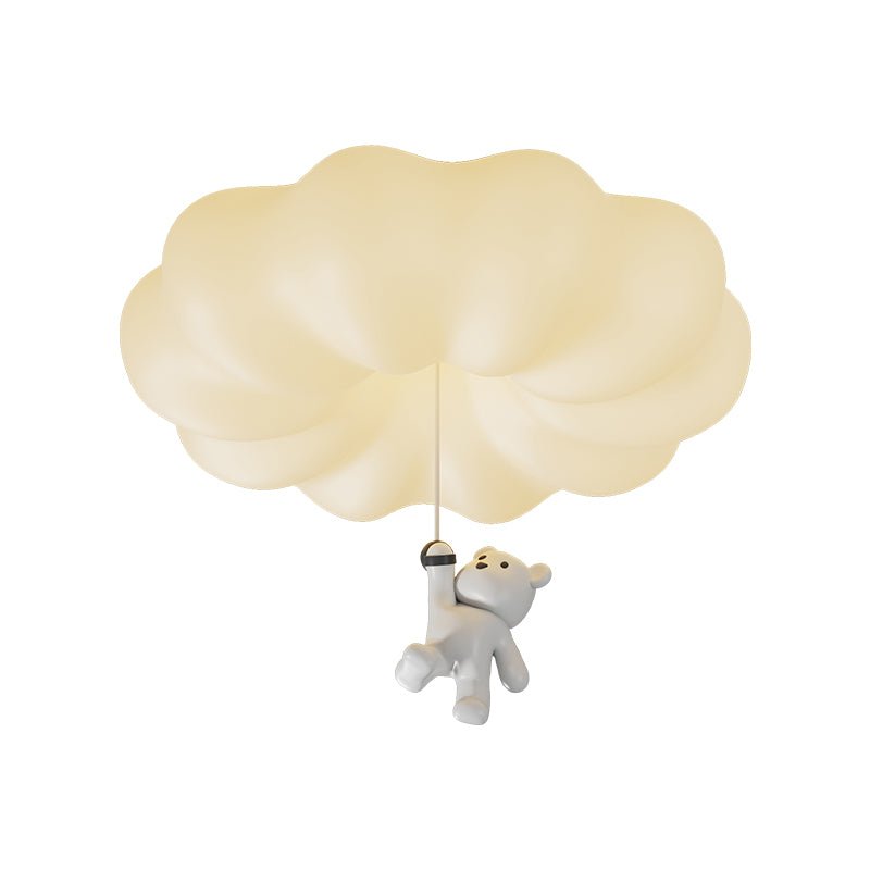 Civarion Classic Cloud Bear Resin Ceiling Light-Neutral Decor