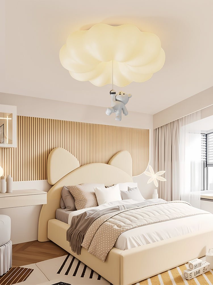 Civarion Classic Cloud Bear Resin Ceiling Light-Neutral Decor