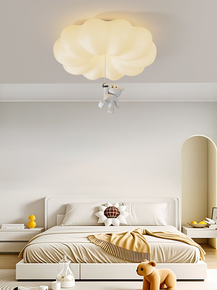 Civarion Classic Cloud Bear Resin Ceiling Light-Neutral Decor