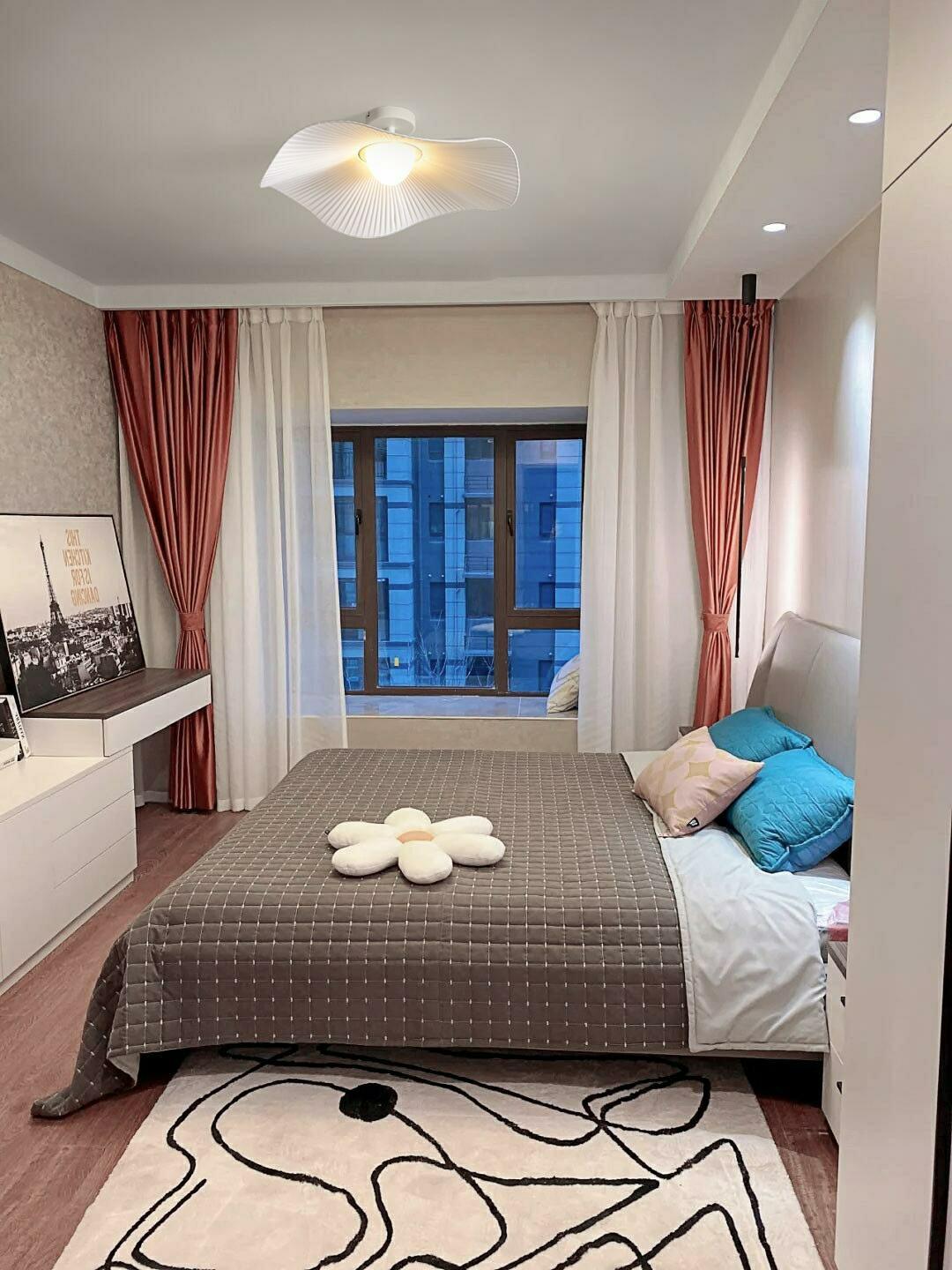 Amino Ceiling Light for Cozy Living Room or Bedroom-Neutral Decor