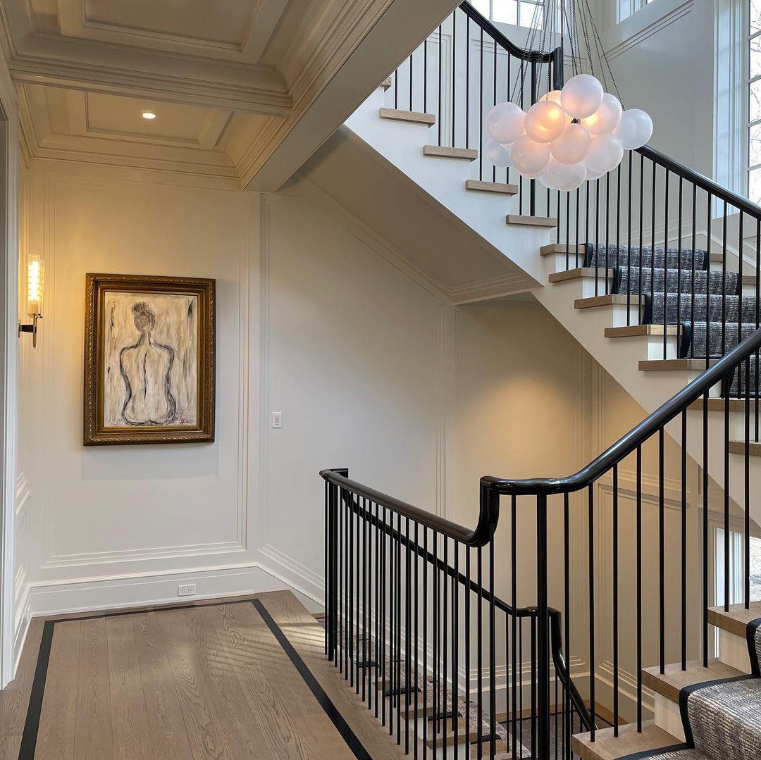 Lustra Chandelier Bubble Frosted Glass-Neutral Decor