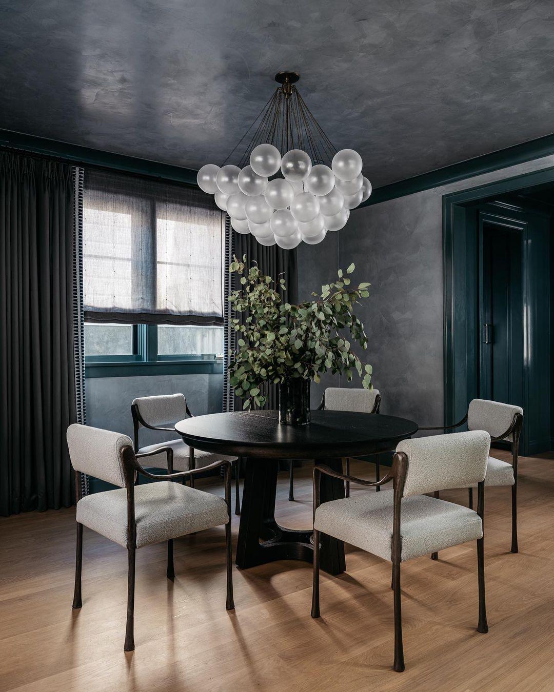 Lustra Chandelier Bubble Frosted Glass-Neutral Decor