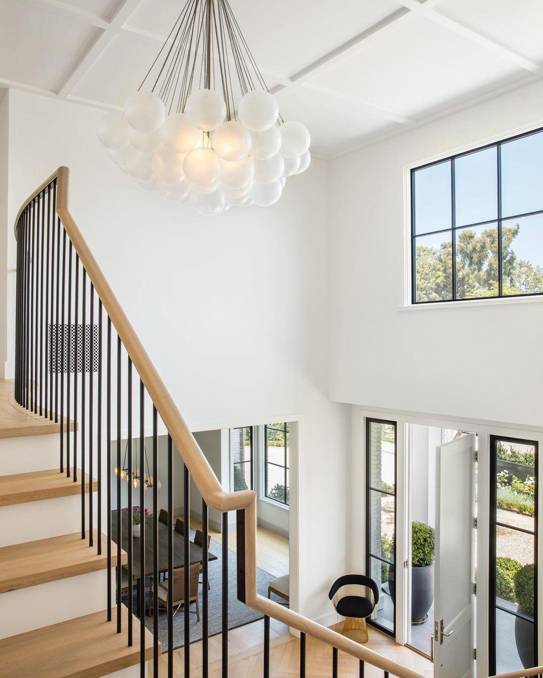 Lustra Chandelier Bubble Frosted Glass-Neutral Decor