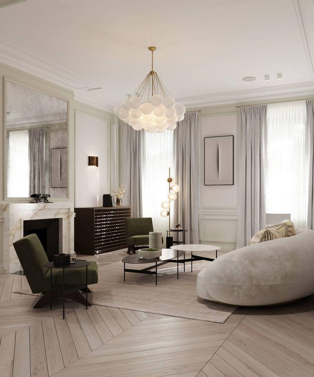 Lustra Chandelier Bubble Frosted Glass-Neutral Decor