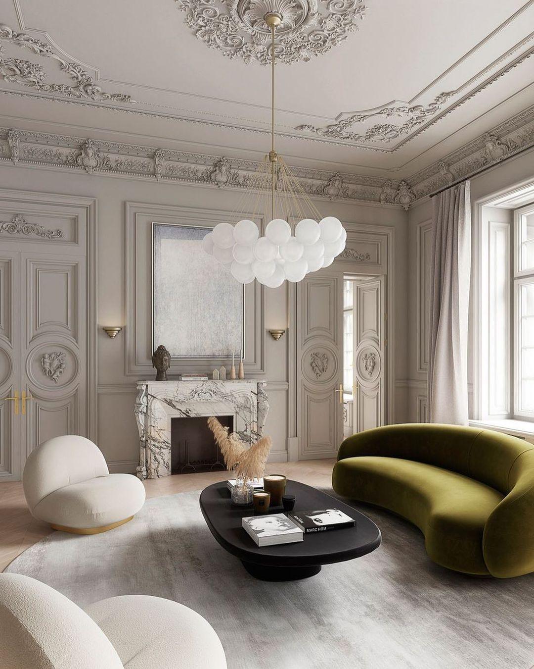 Lustra Chandelier Bubble Frosted Glass-Neutral Decor