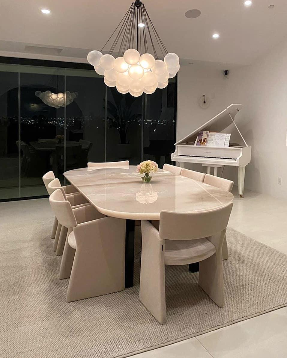 Lustra Chandelier Bubble Frosted Glass-Neutral Decor
