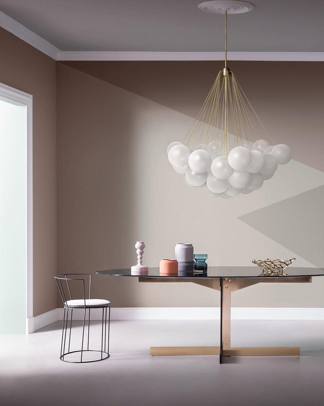 Lustra Chandelier Bubble Frosted Glass-Neutral Decor