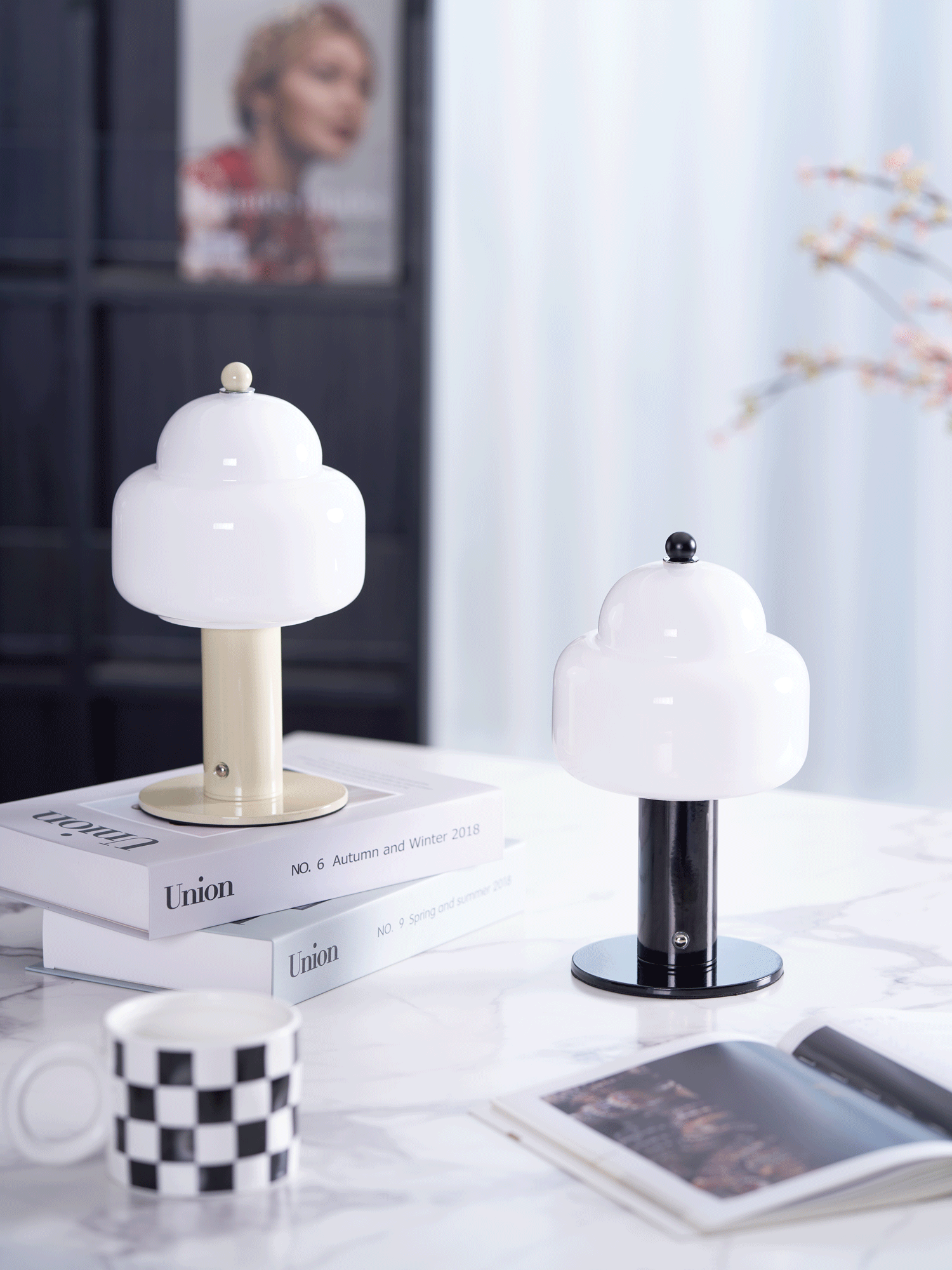 Poppy Modern Table Lamp-Neutral Decor