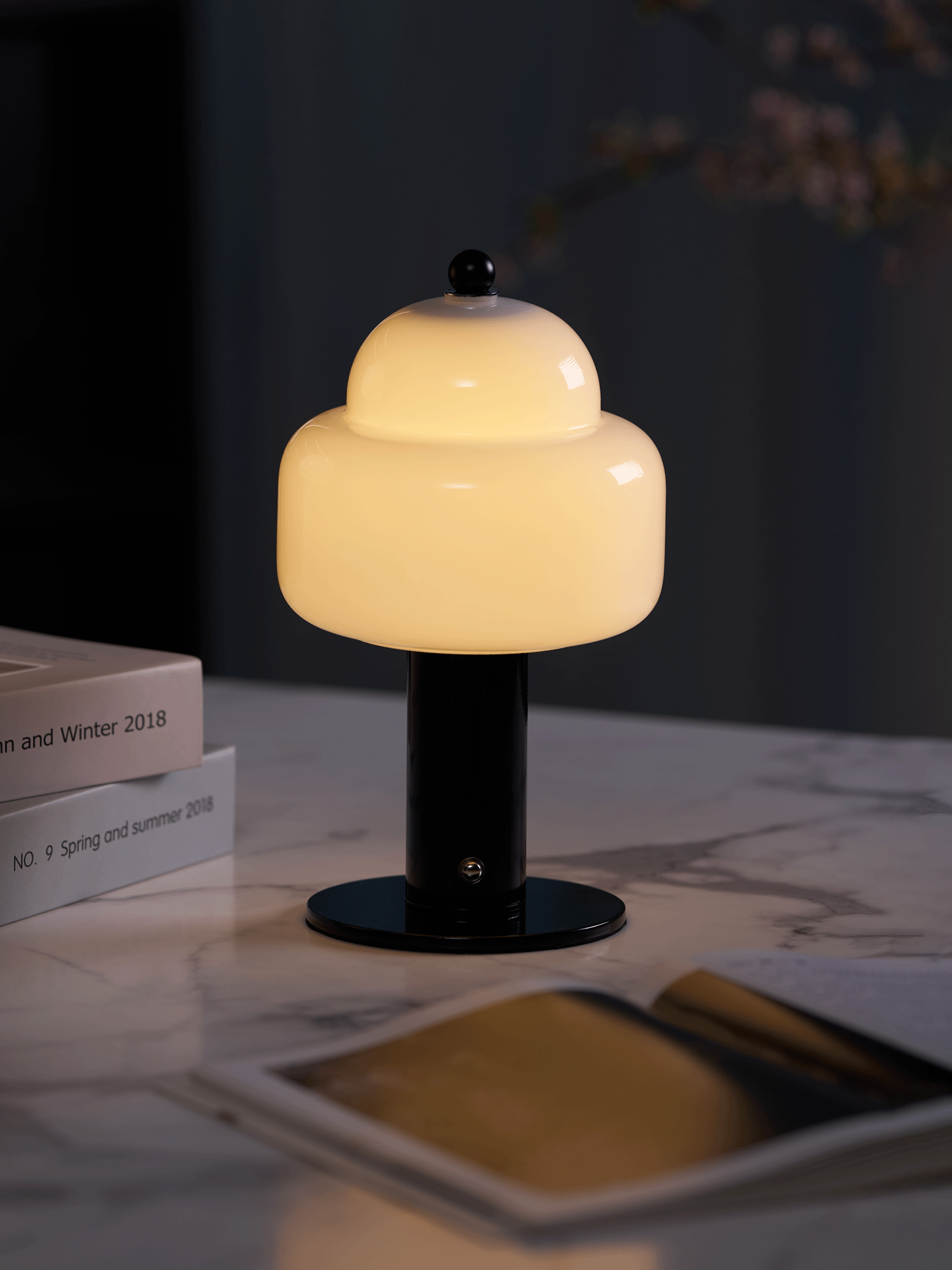 Poppy Modern Table Lamp-Neutral Decor