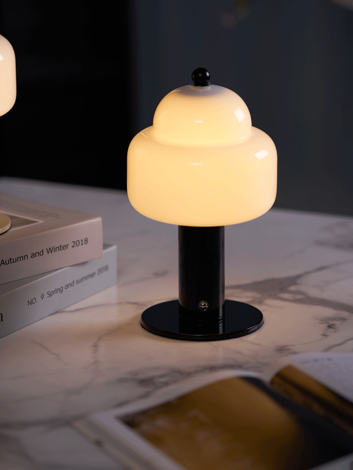 Poppy Modern Table Lamp-Neutral Decor