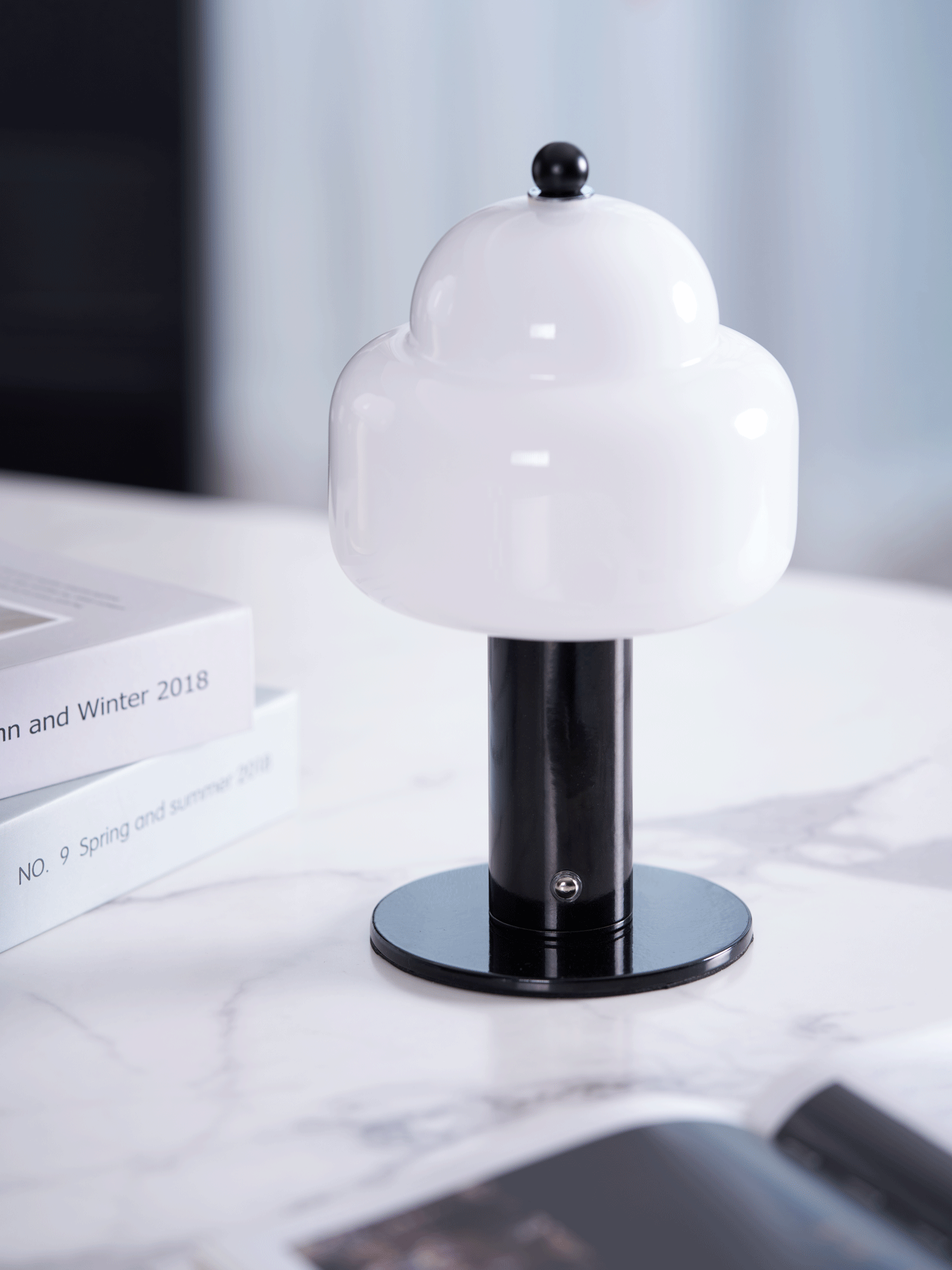 Poppy Modern Table Lamp-Neutral Decor