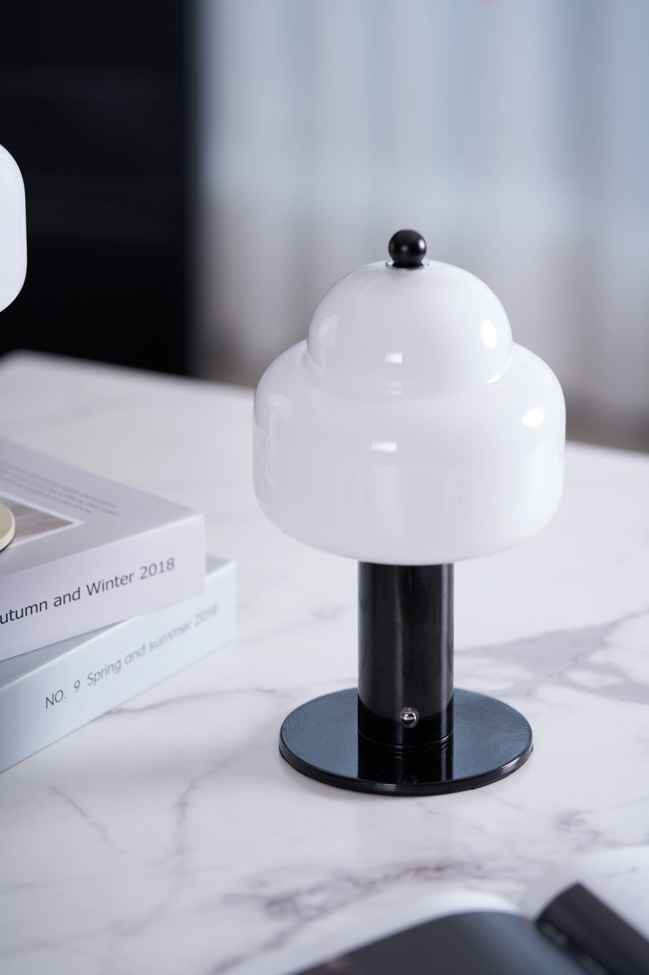 Poppy Modern Table Lamp-Neutral Decor
