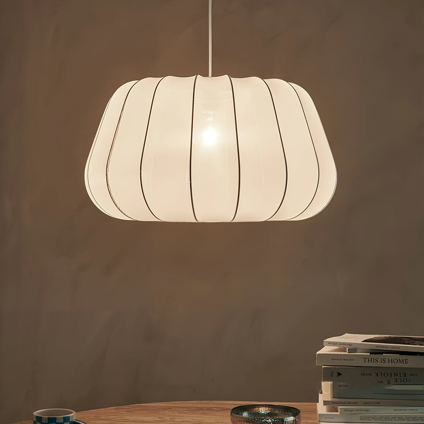 Zenell Elegance Cloud Fabric Pendant Lamp-Neutral Decor