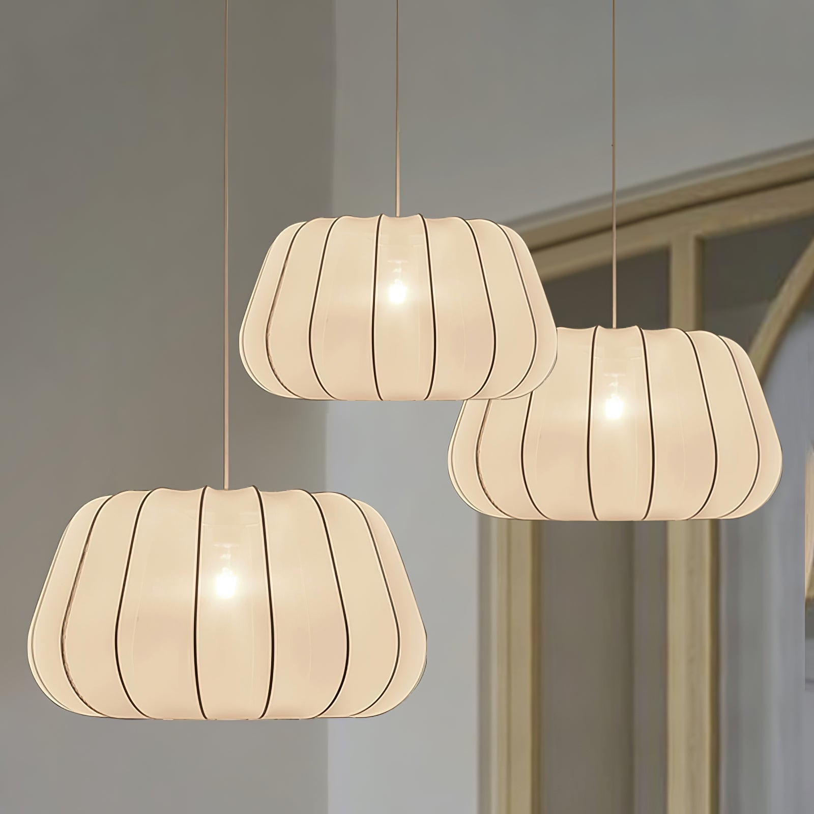 Zenell Elegance Cloud Fabric Pendant Lamp-Neutral Decor