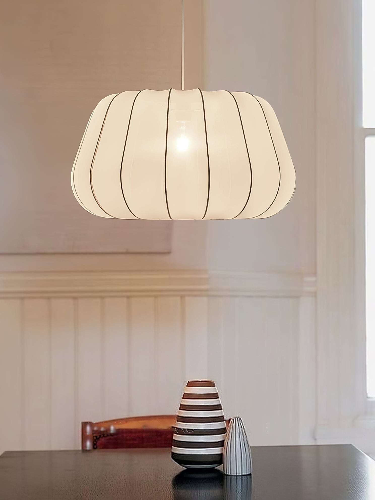 Zenell Elegance Cloud Fabric Pendant Lamp-Neutral Decor