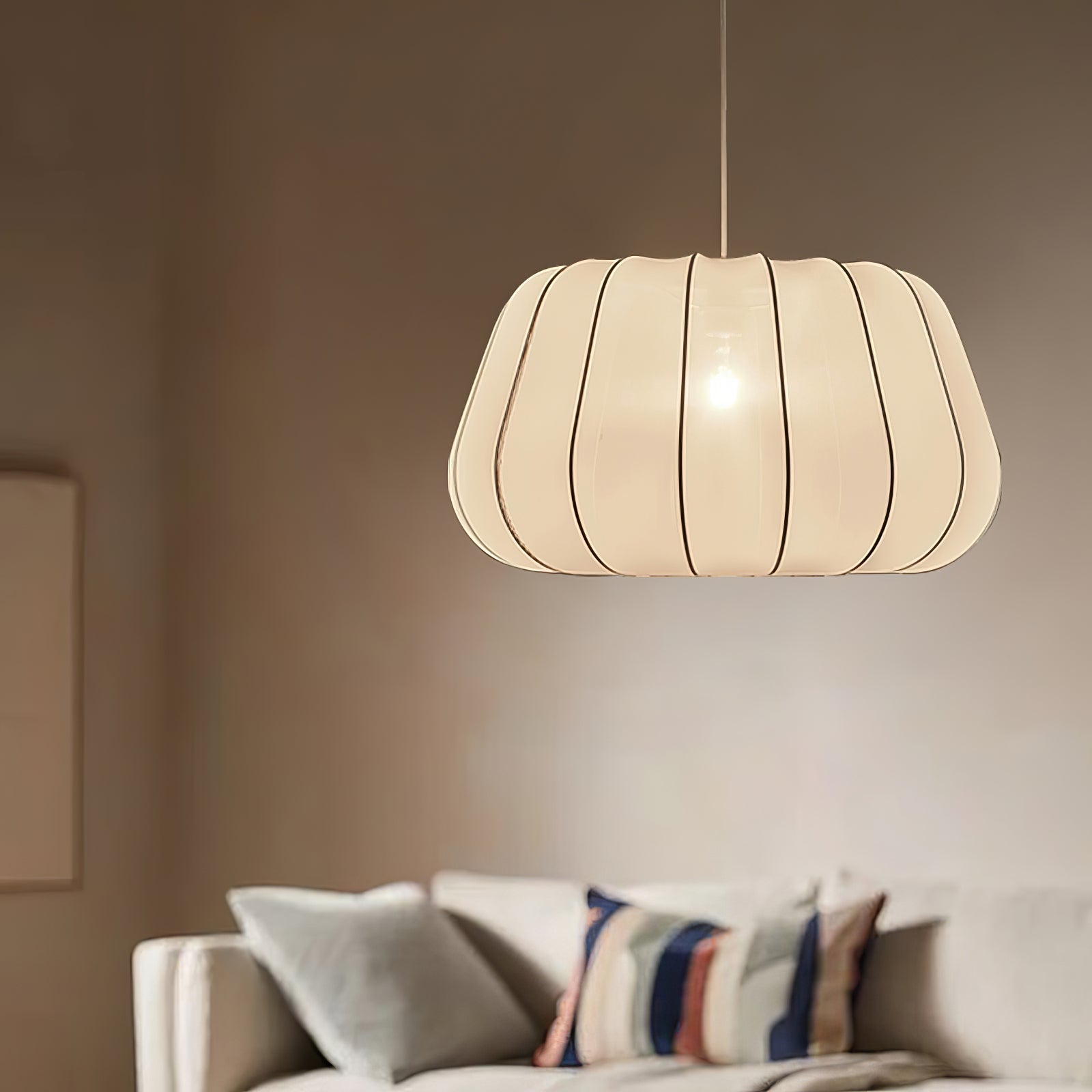 Zenell Elegance Cloud Fabric Pendant Lamp-Neutral Decor