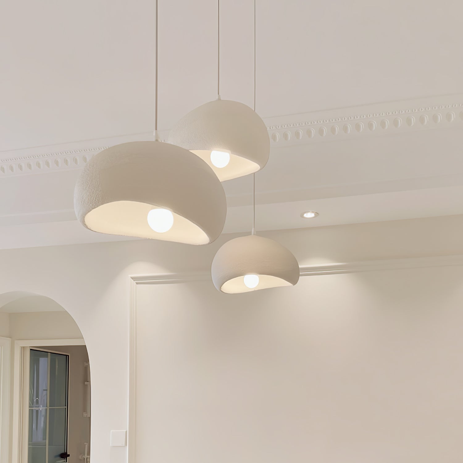 Lustra Chandelier Rough Combination Wabi-Sabi-Neutral Decor