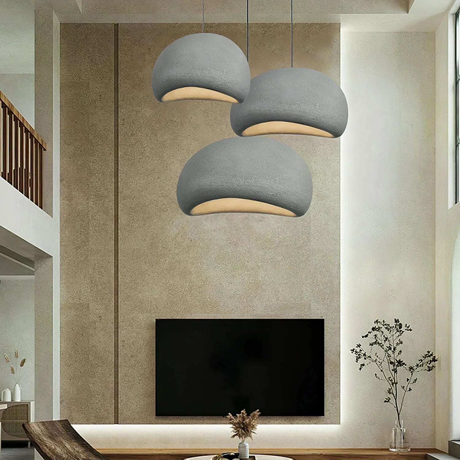 Kryo Wabi-Sabi Spherical Cloud Pendant Light - Neutral Decor