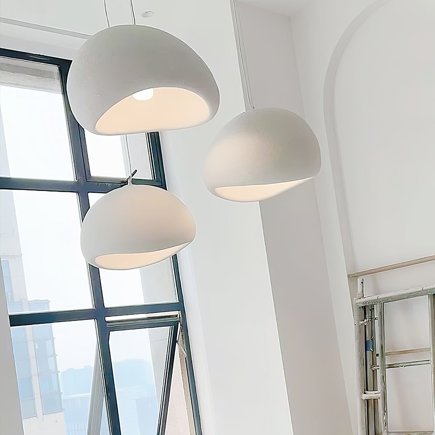 Lustra Chandelier Rough Combination Wabi-Sabi-Neutral Decor