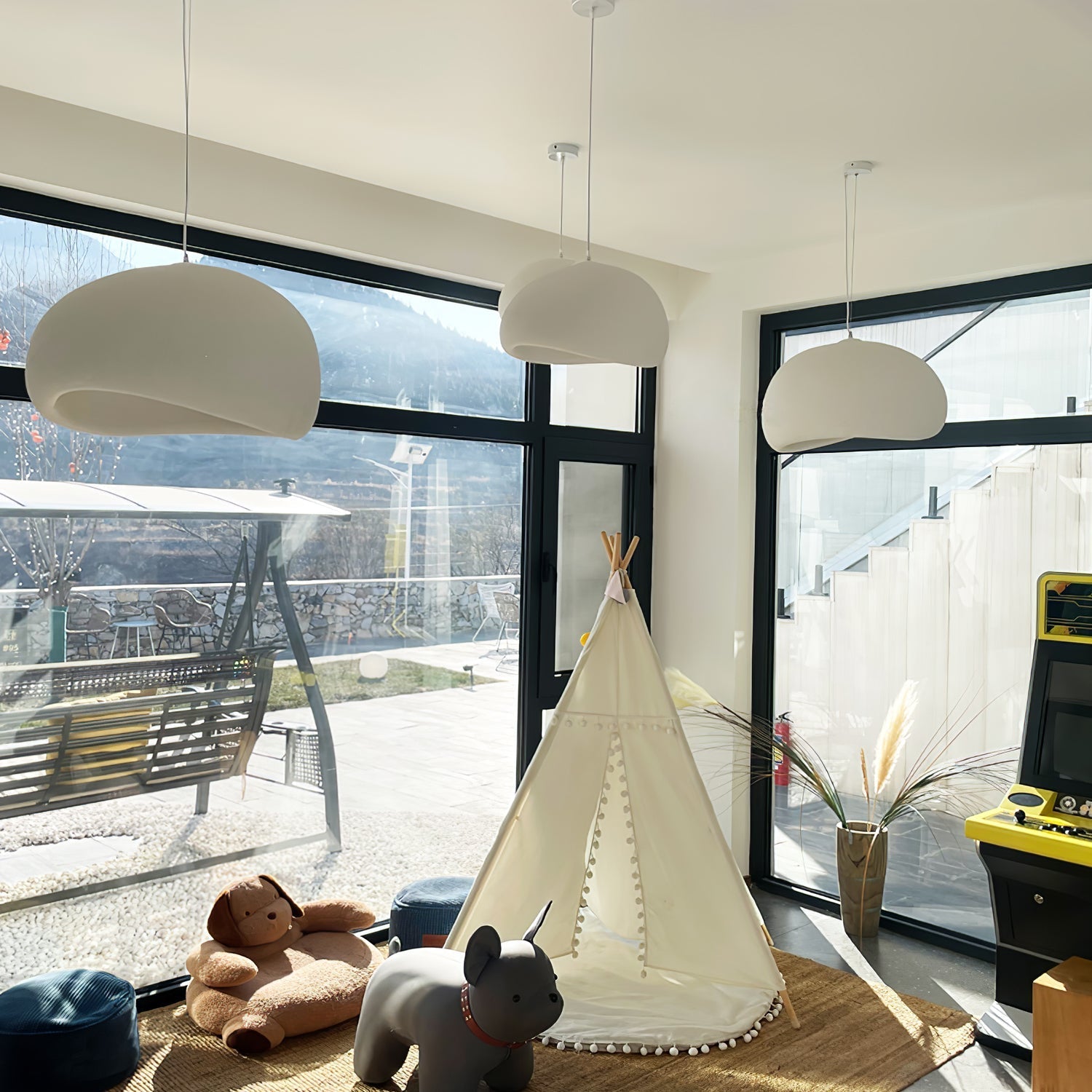 Ivinan Minimalist Cloud Pendant Light-Neutral Decor
