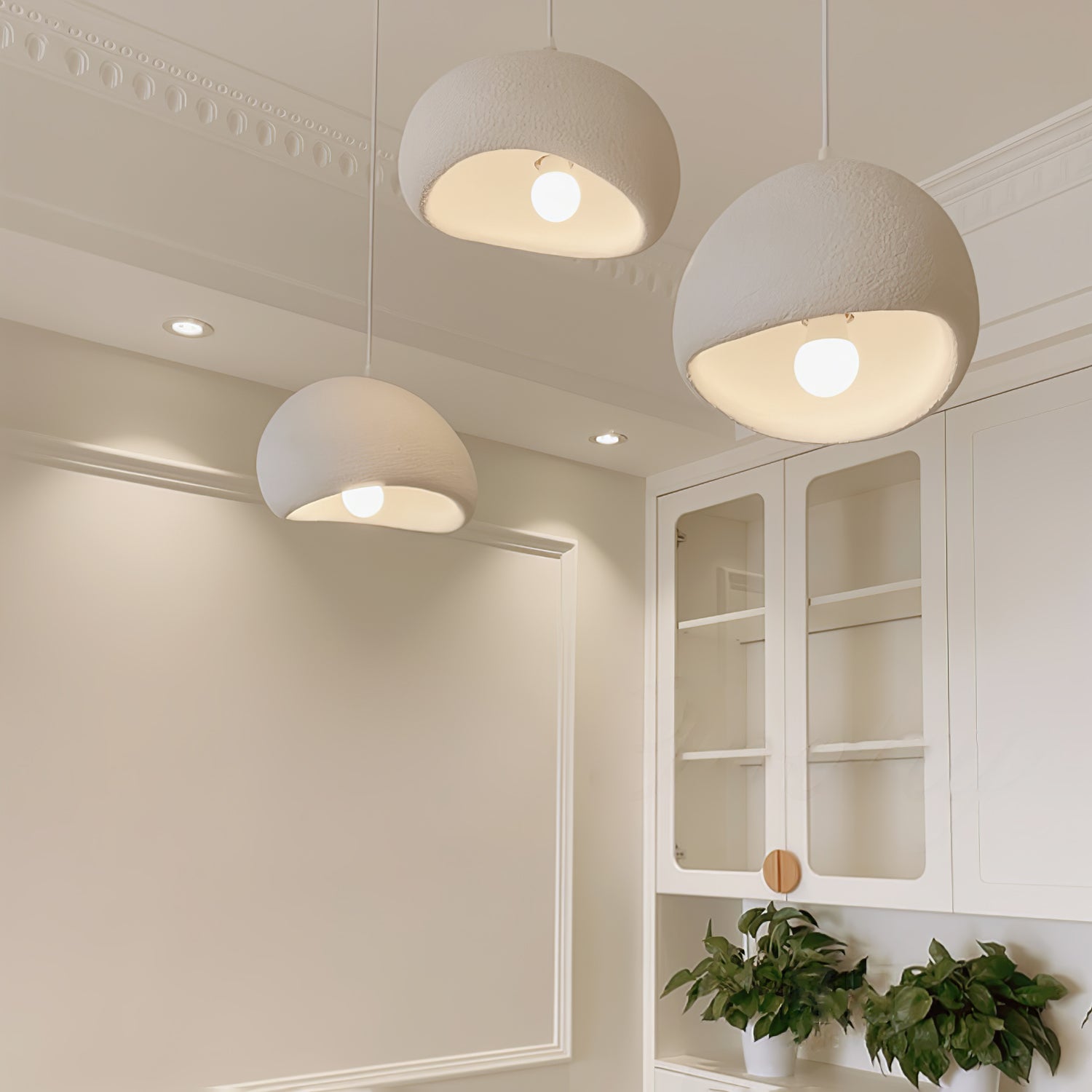 Lustra Pendant Light Cloud Swag Wabi-Sabi-Neutral Decor