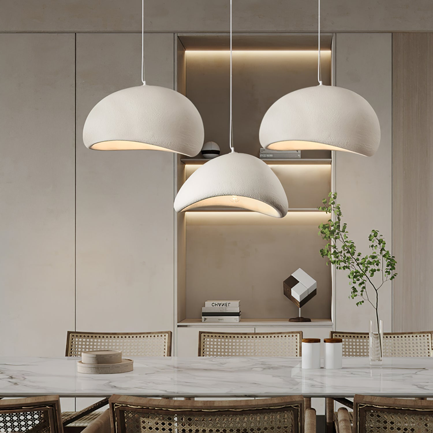 Lustra Pendant Light Cloud Swag Wabi-Sabi-Neutral Decor