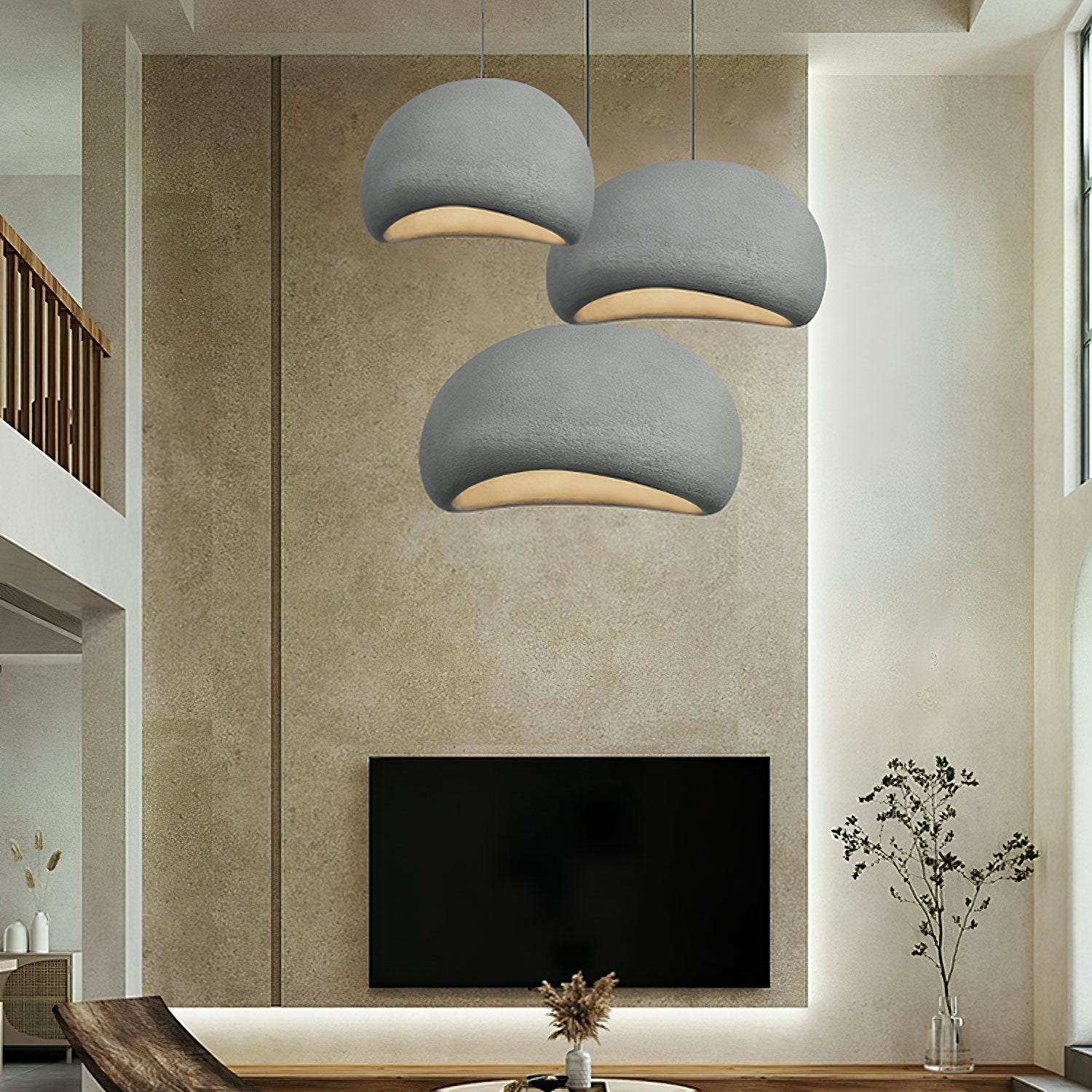 Lustra Pendant Light Cloud Swag Wabi-Sabi-Neutral Decor