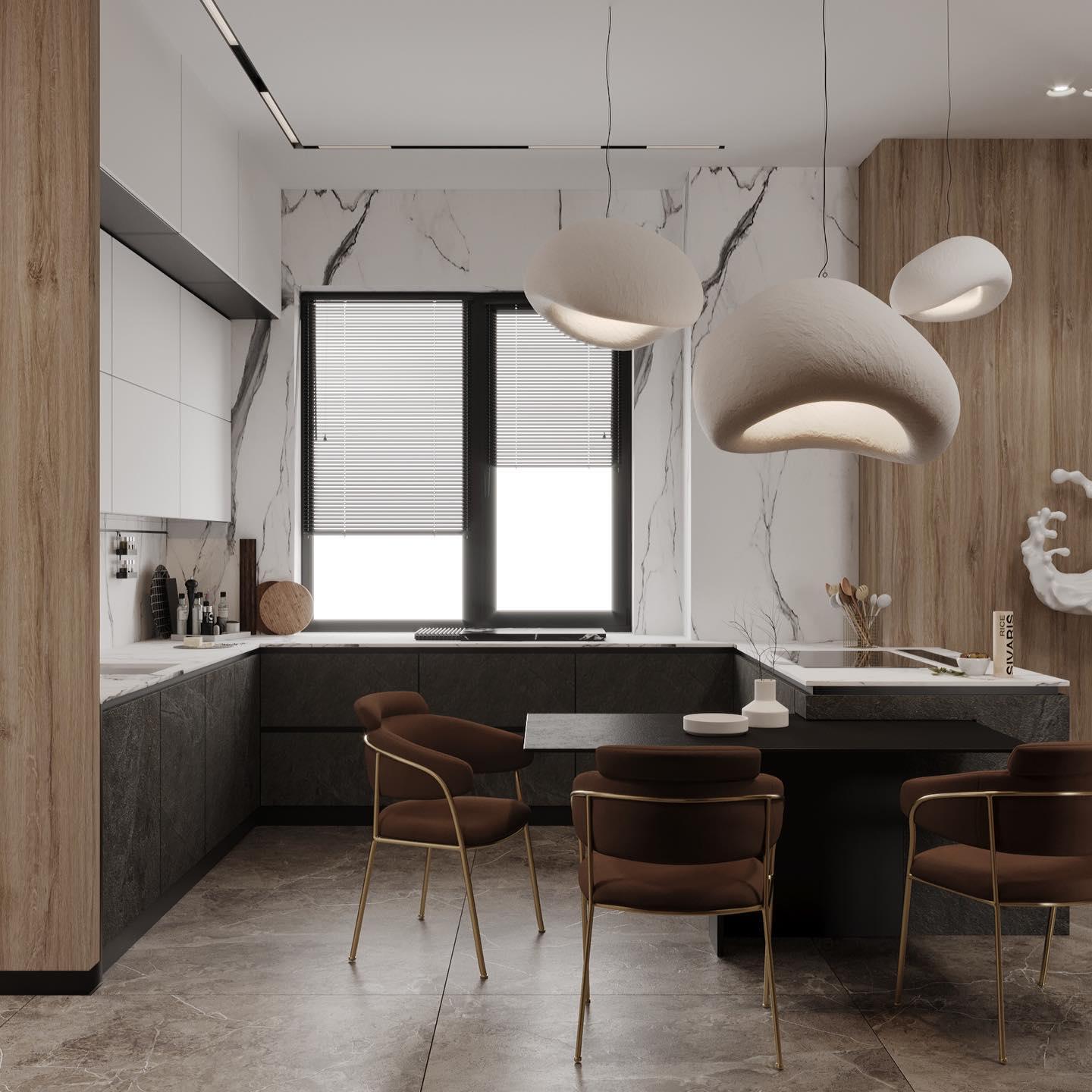 Lustra Pendant Light Cloud Swag Wabi-Sabi-Neutral Decor