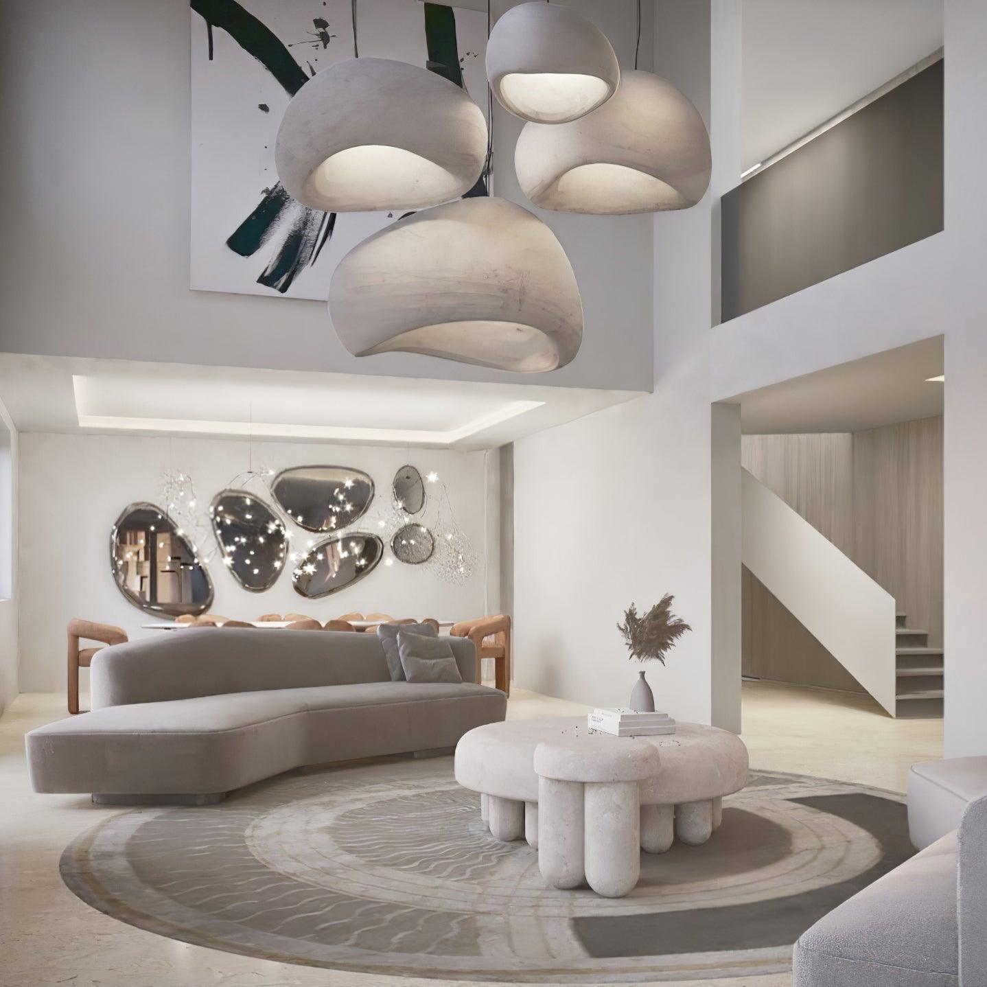 Lustra Pendant Light Cloud Swag Wabi-Sabi-Neutral Decor