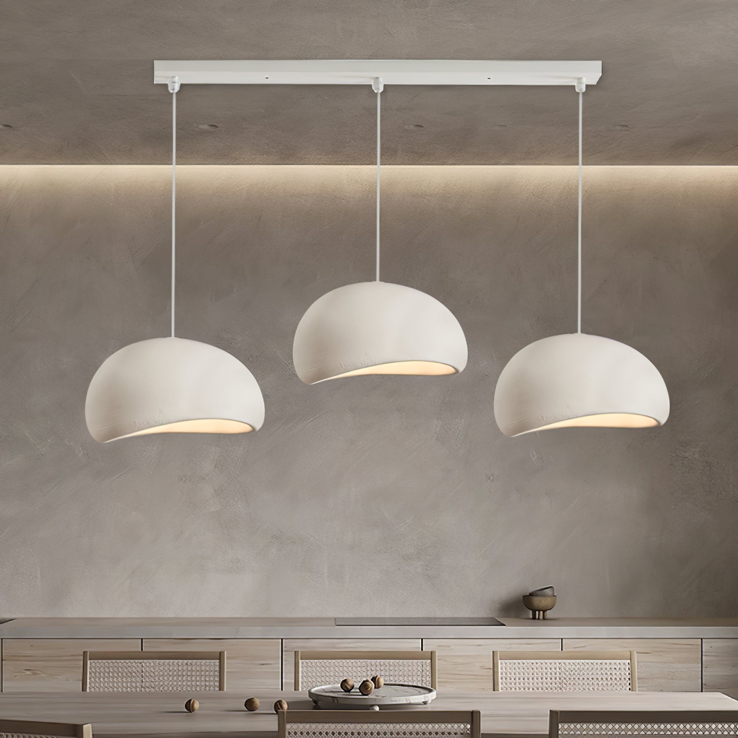 Lustra Pendant Light Cloud Swag Wabi-Sabi-Neutral Decor