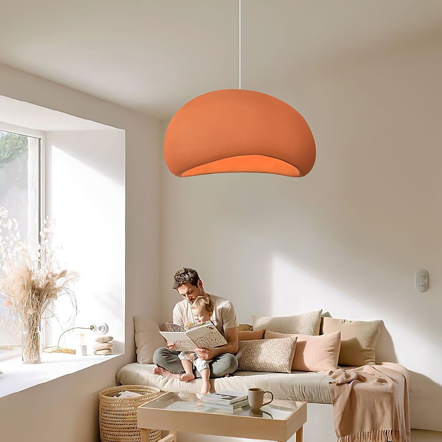 Lustra Pendant Light Cloud Swag Wabi-Sabi-Neutral Decor