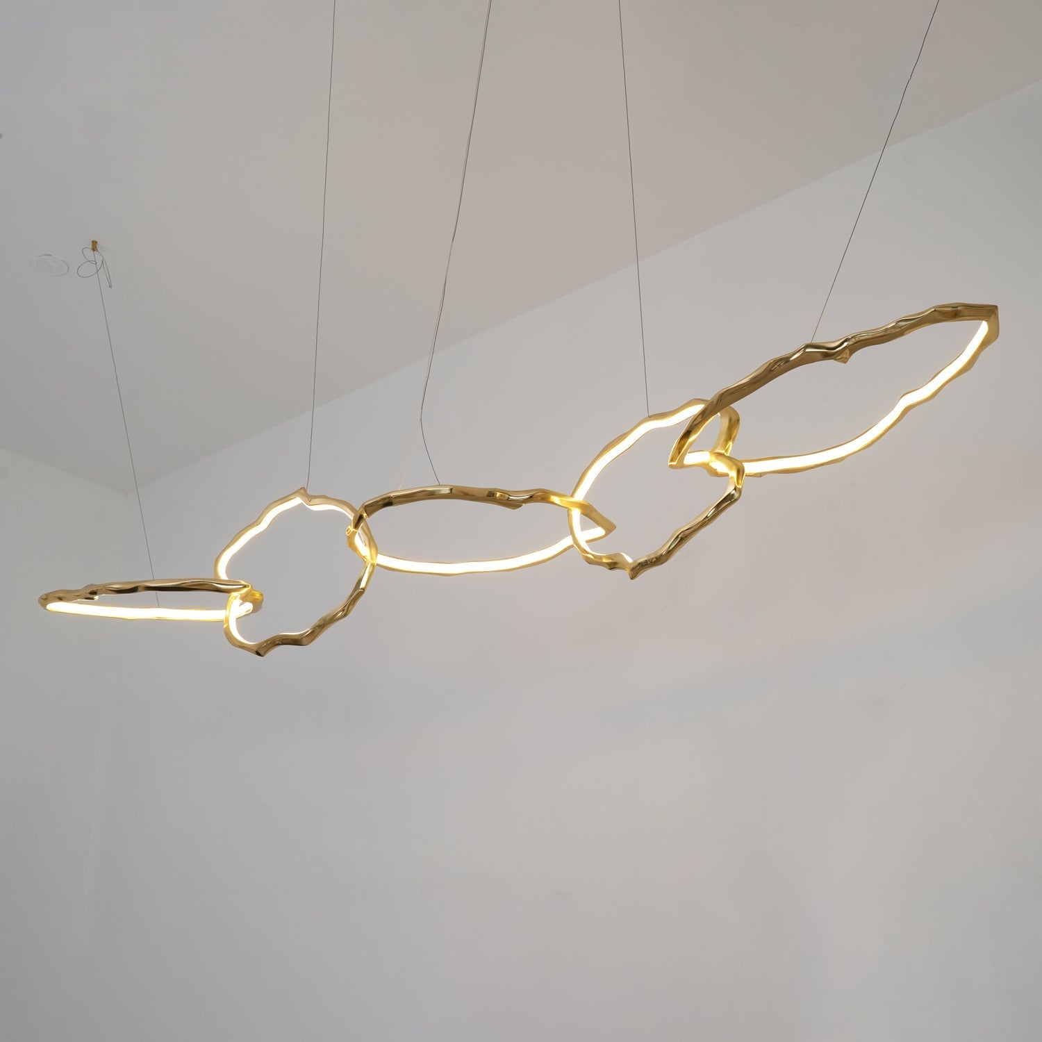 Aballs Cloud Rings Series Brass Chandelier-Neutral Decor
