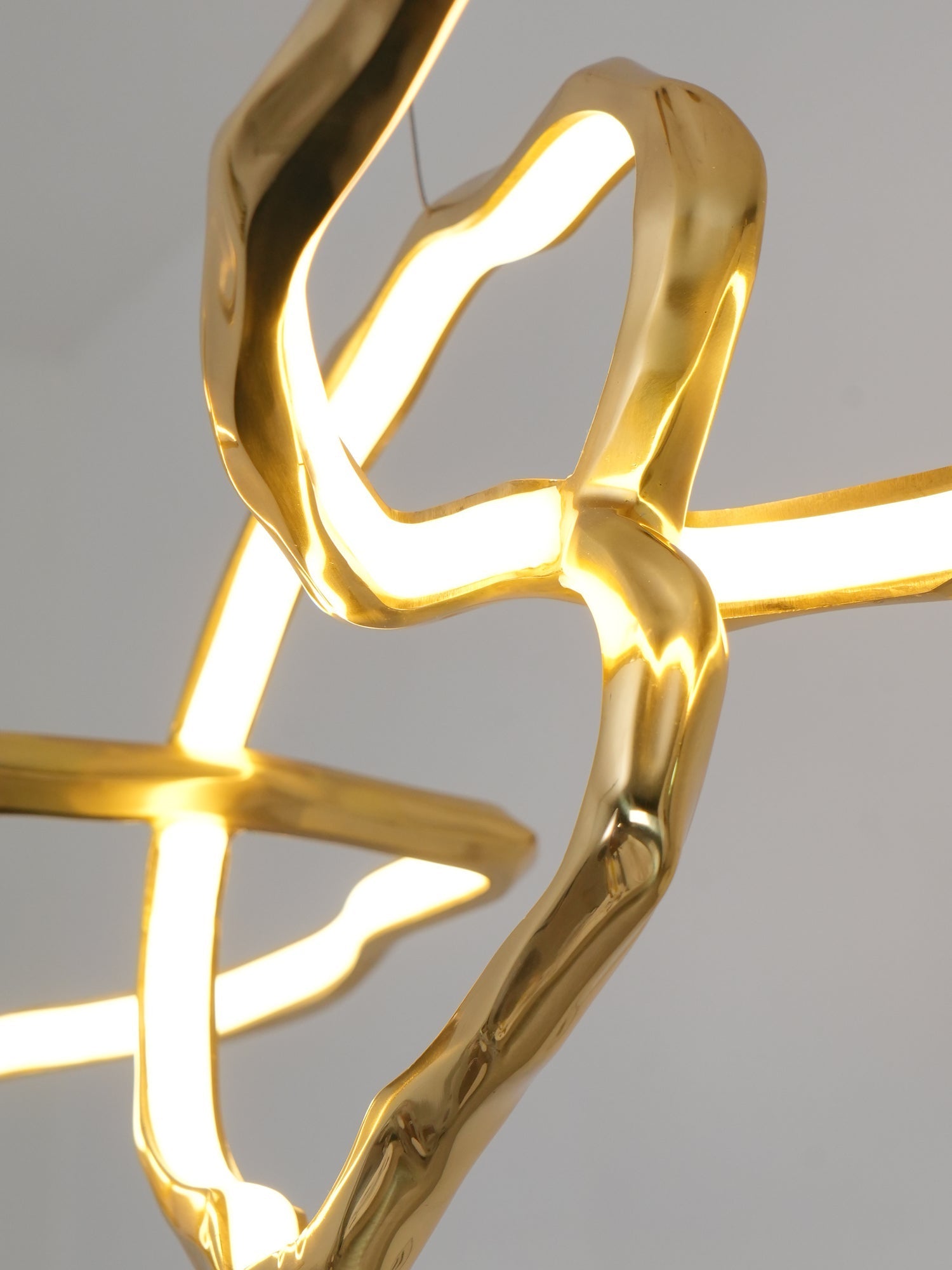 Aballs Cloud Rings Series Brass Chandelier-Neutral Decor