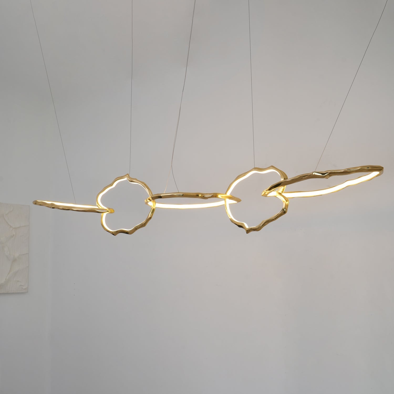 Aballs Cloud Rings Series Brass Chandelier-Neutral Decor
