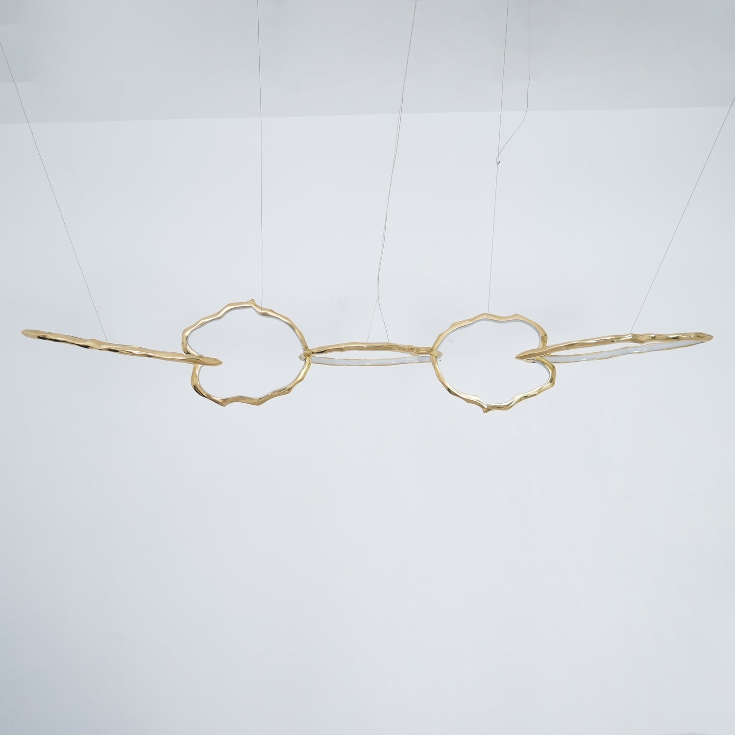 Aballs Cloud Rings Series Brass Chandelier-Neutral Decor