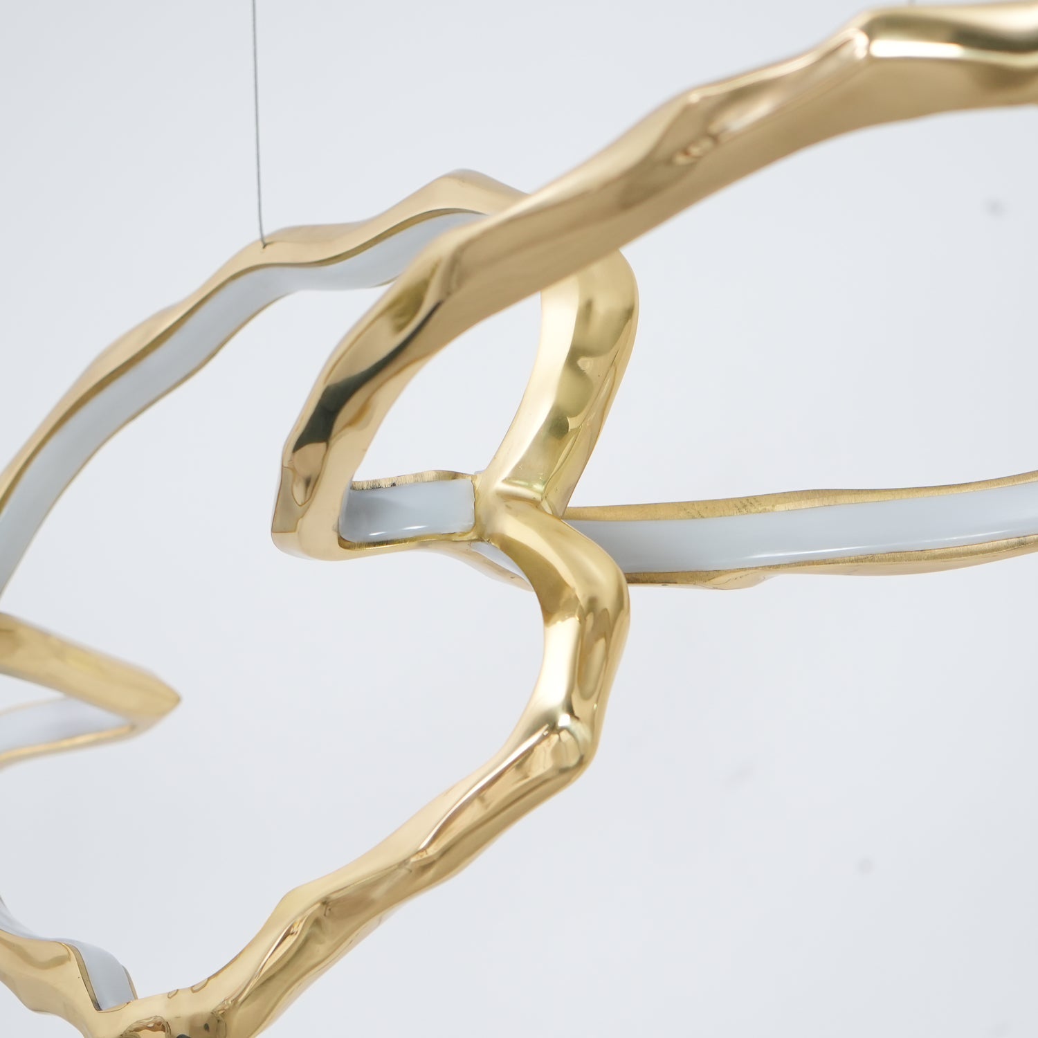 Aballs Cloud Rings Series Brass Chandelier-Neutral Decor