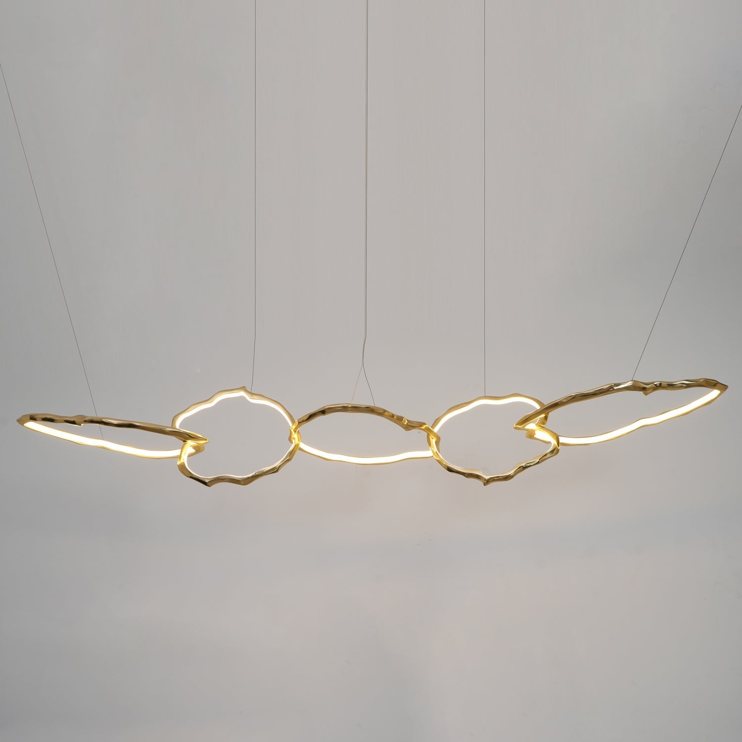 Aballs Cloud Rings Series Brass Chandelier-Neutral Decor