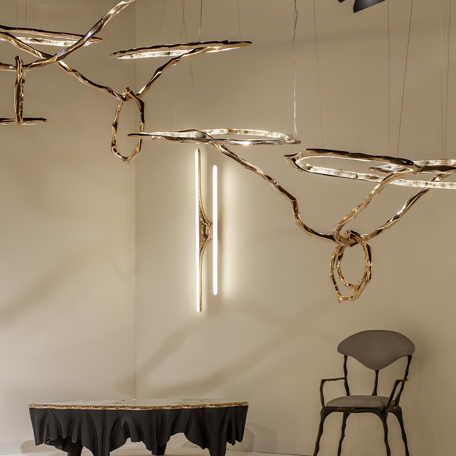 Aballs Cloud Rings Series Brass Chandelier-Neutral Decor