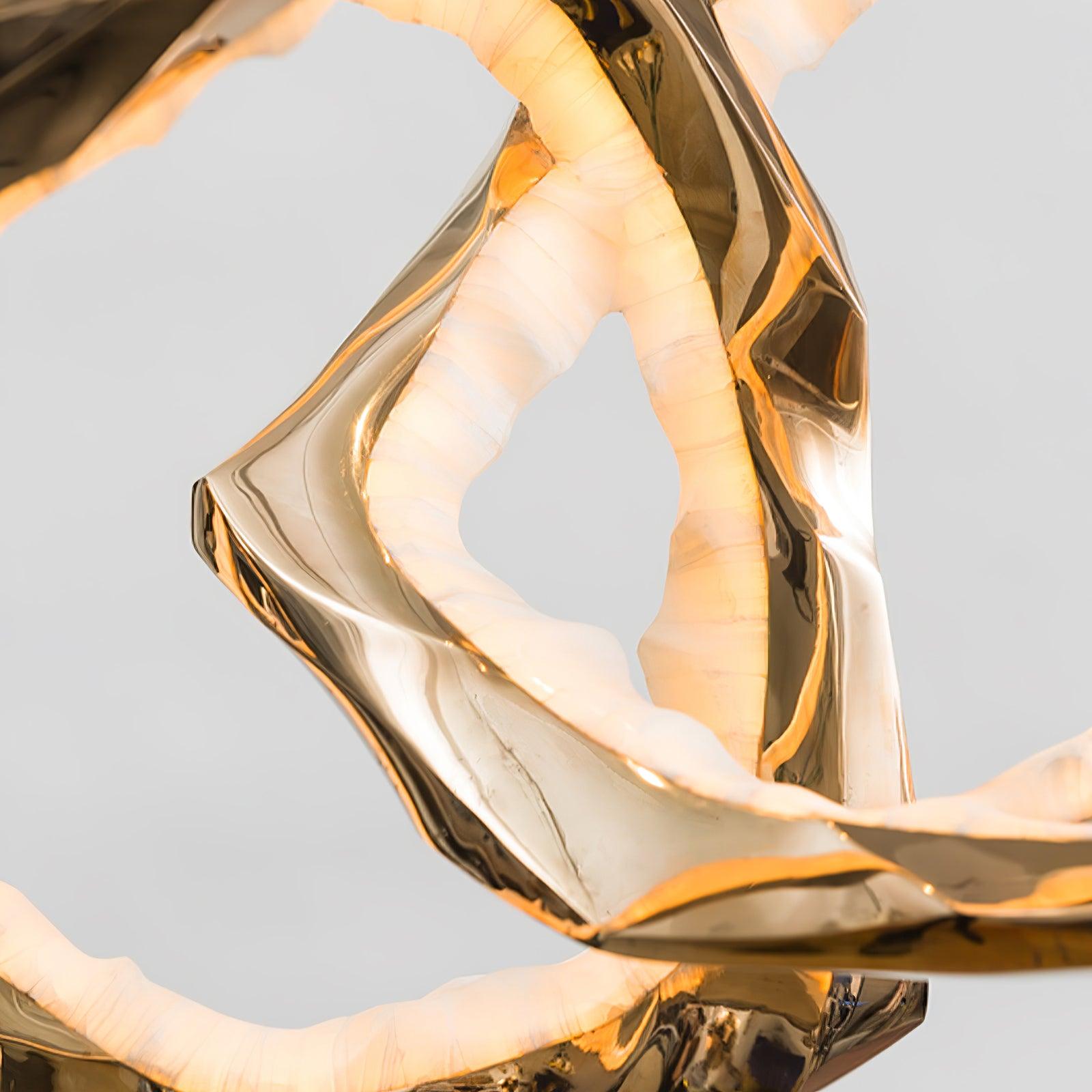 Aballs Cloud Rings Series Brass Chandelier-Neutral Decor