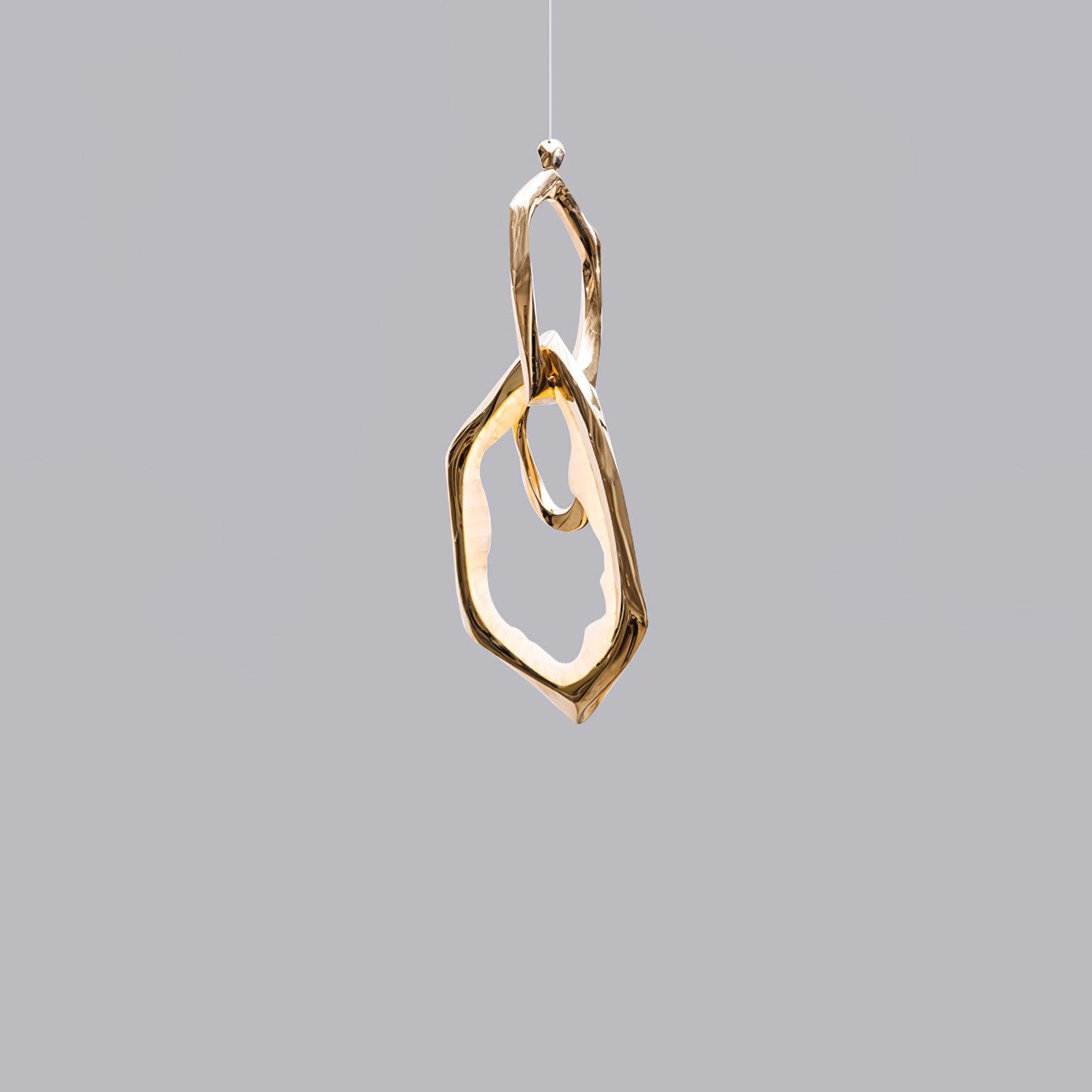 Aballs Cloud Rings Series Brass Chandelier-Neutral Decor