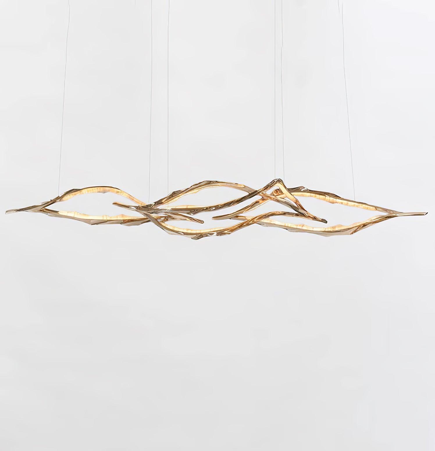 Aballs Cloud Rings Series Brass Chandelier-Neutral Decor