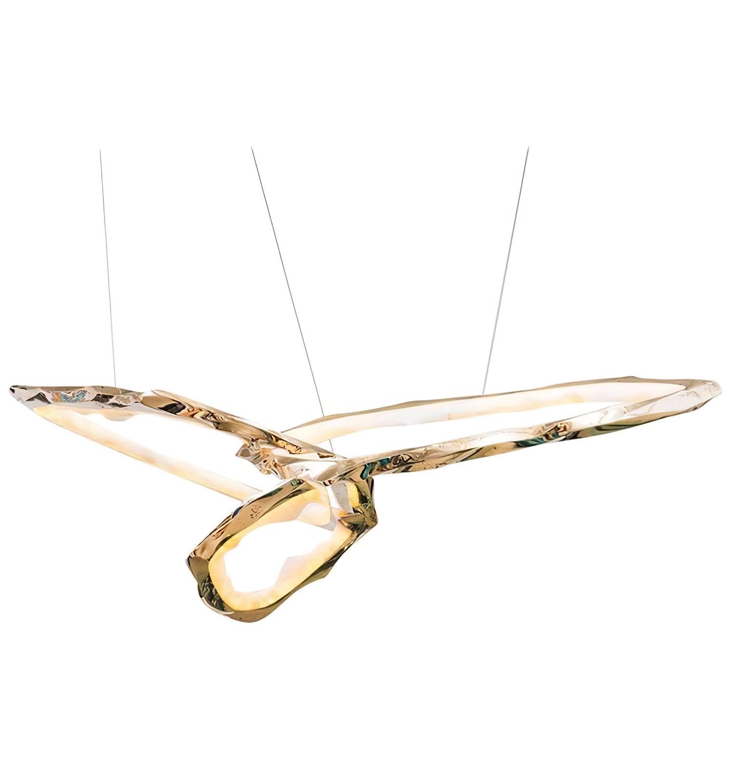 Aballs Cloud Rings Series Brass Chandelier-Neutral Decor