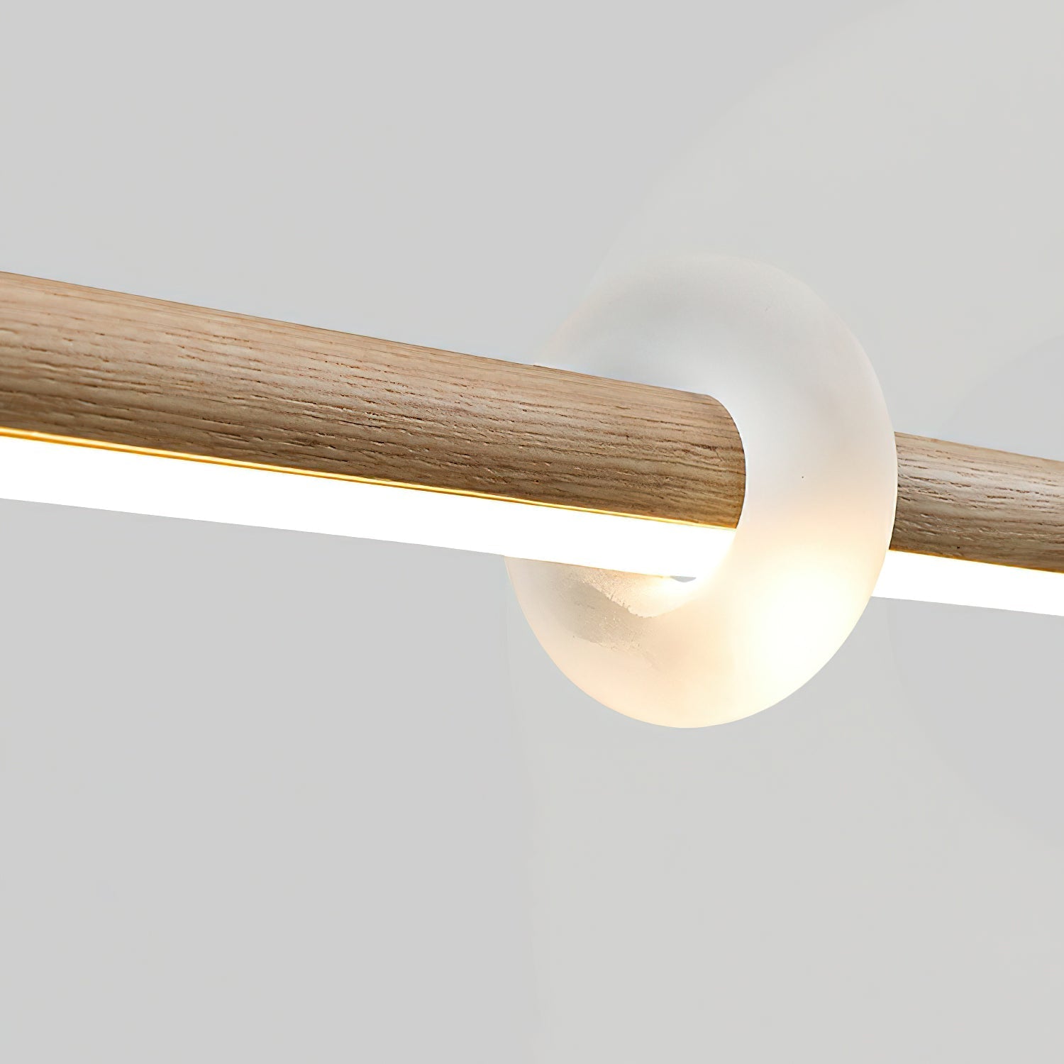 Lustra Pendant Lamp Wood Stick Cloud Minimalist-Neutral Decor