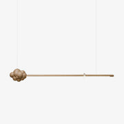 Lustra Pendant Lamp Wood Stick Cloud Minimalist-Neutral Decor