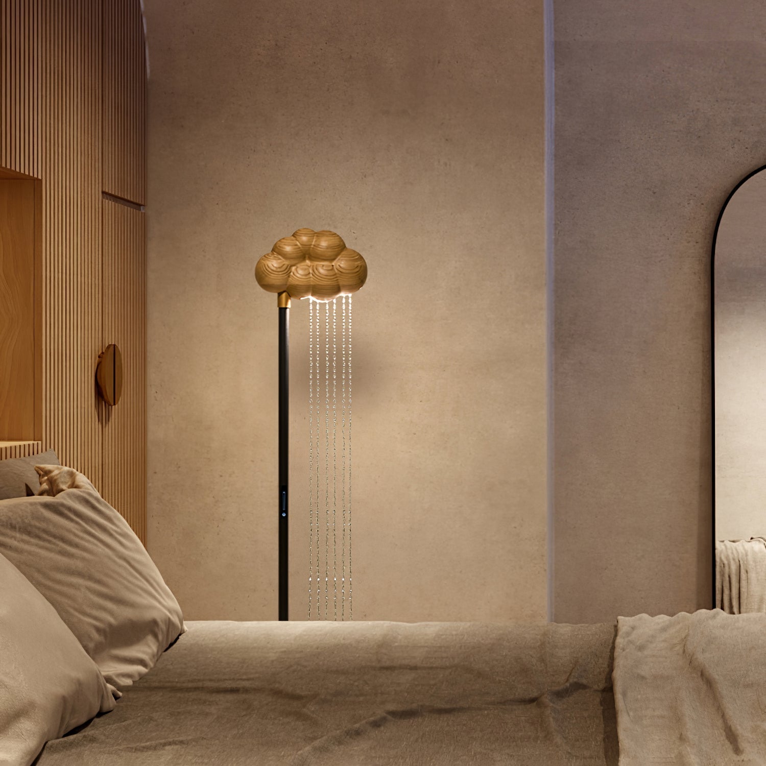 Orinyra Cloud-shaped Bronze Floor Lamp-Neutral Decor